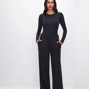 Good American Black Bodysuit